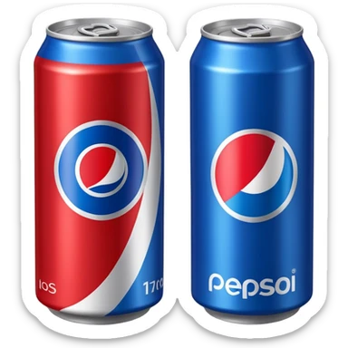 Draw a Pepsi can with the blue label & bold red-white logo sticker