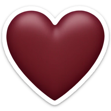 maroon hearts sticker