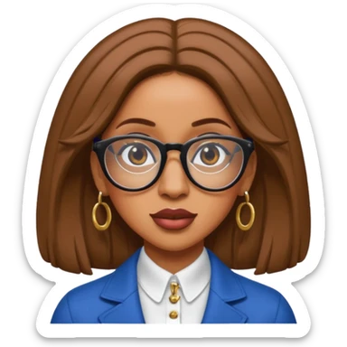 Cardi B wear glasses sticker