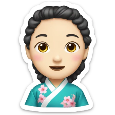 Korean hanbok sticker