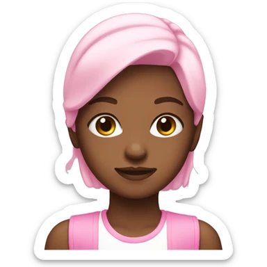 clean girl pink sticker