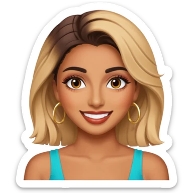 huda from love island crashout face  sticker