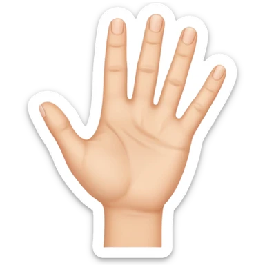hi hand sticker