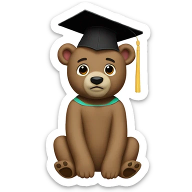kanye west graduation bear\ sticker