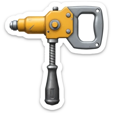 Pneumatic hammer swinging sticker