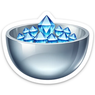 a bowl of blinged crystal sticker