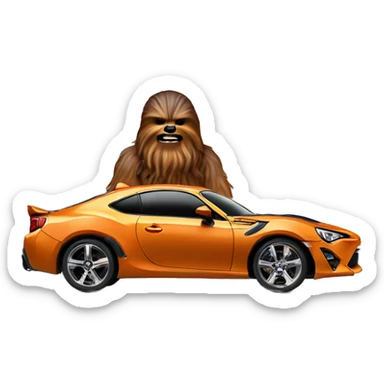 Hot wheel Chewbacca Toyota 86 sticker