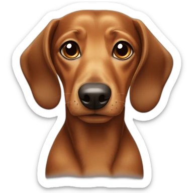 cross between dachshund dog and würstel sticker