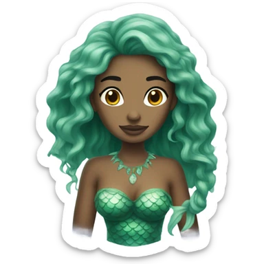 Sea swamp mermaid princess sticker