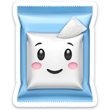 one sachet of artificial sweetener sticker