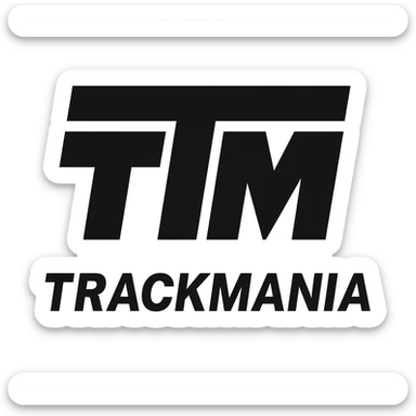 trackmania logo sticker