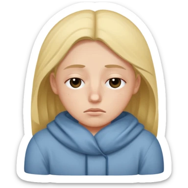 a sleepy and tired person sticker