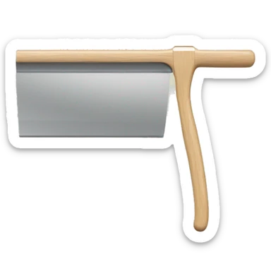 squeegee with long wooden handle sticker