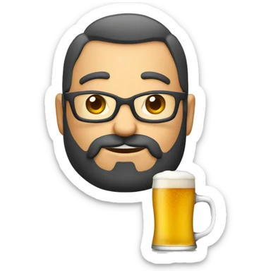 Pilât vu qui boit une bière  sticker