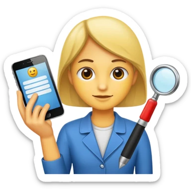 A job application sticker