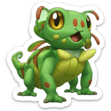 caterpie pokemon sticker