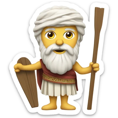 Socrates on skis  sticker