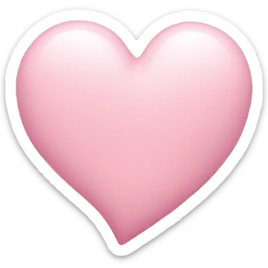 Light pink heart sticker