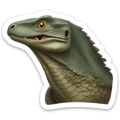 Komodo Dragon Eagle sticker