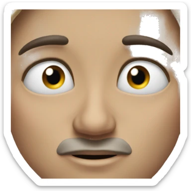 wide open eyes with big open mou sticker