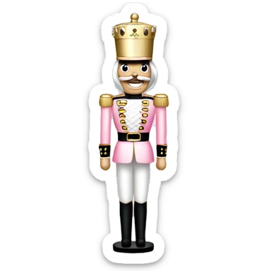 Light pink nutcracker sticker