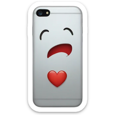 iPhone's heart emogi sticker