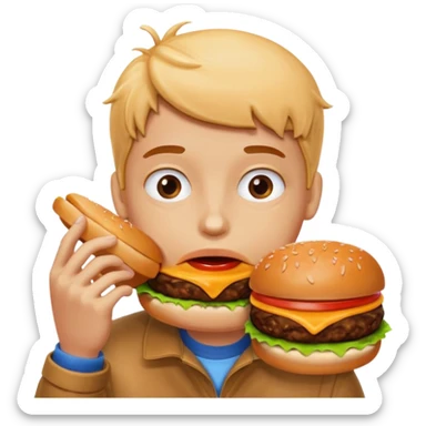 fast-food lover sticker