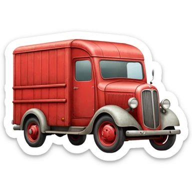 1935 moving van truck sticker