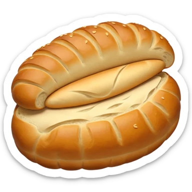 bread loaf taking a nap sticker