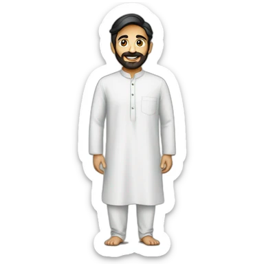 Pakistani in Shalwar sticker