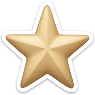 beige star sticker