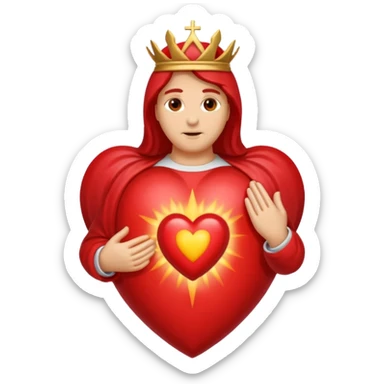 Sacred heart sticker
