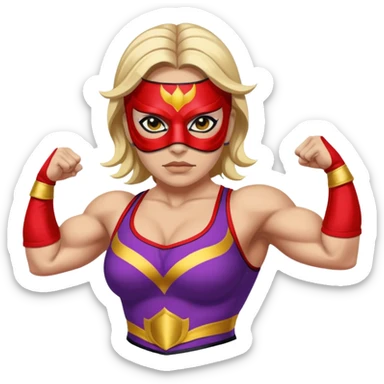 Lucha libre mujer blanca sticker
