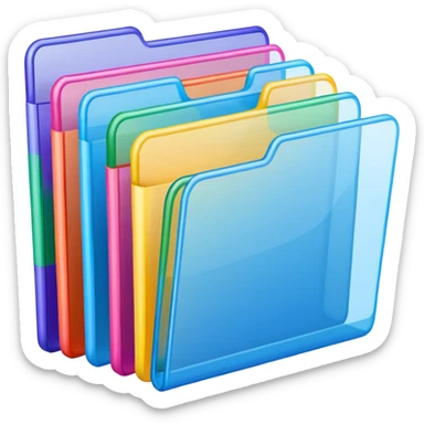 overlapping index dividers in a tier sticker