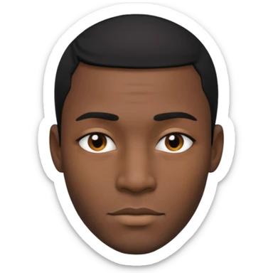 black man half splits sticker