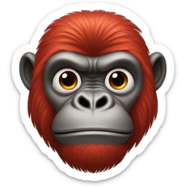 red gorilla sticker
