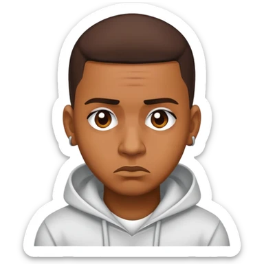 Sad and Stressed Reggaeton Music Singer sticker