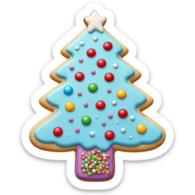 an aesthetic christmas cookie sticker