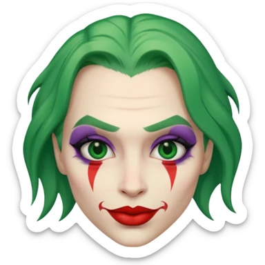 the joker face sticker