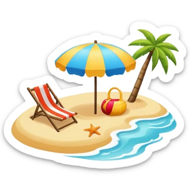 beach  sticker
