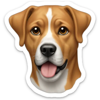 A dog on a dog sticker