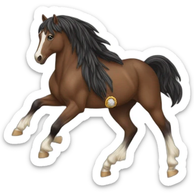 Crazy horse show lisa sticker