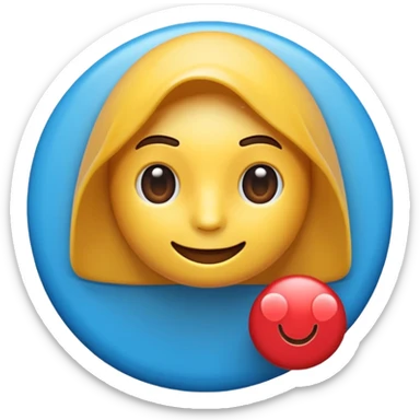 emoji de selo verificado do instagram, círculo azul, check branco no centro, estilo emoji oficial, fundo limpo, alta qualidade sticker