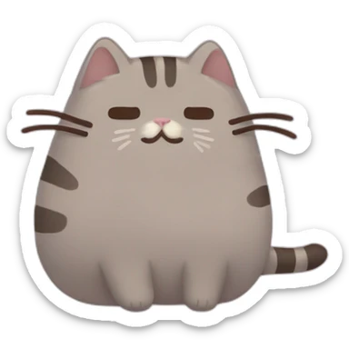 Pusheen the cat sticker
