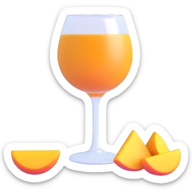 catalan porró next to a glass of red wine sticker