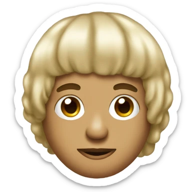 P Diddy in a wig sticker