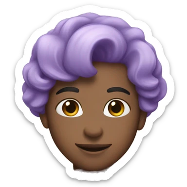 lavender color hearts sticker