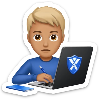 malwarebytes hammering notebook sticker