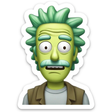rick sanchez pickle sticker