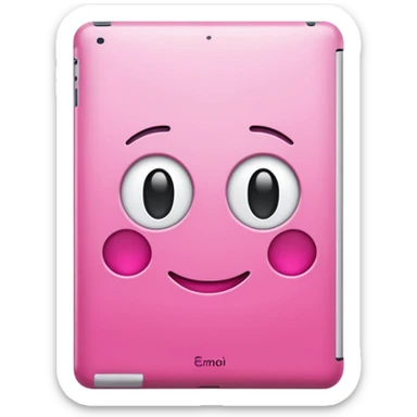 Pink ipad sticker